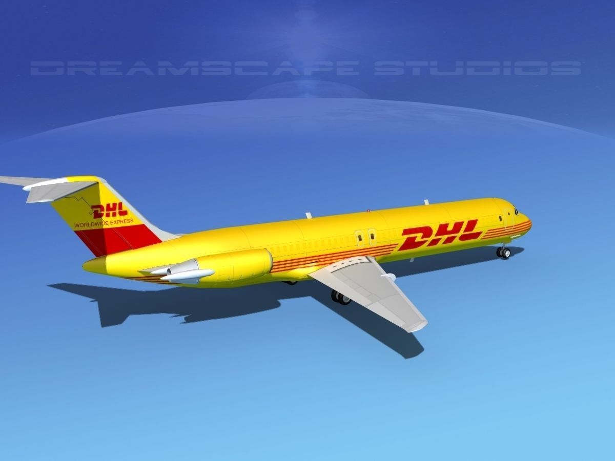 Douglas DC-9-50 DHL 3D model_5