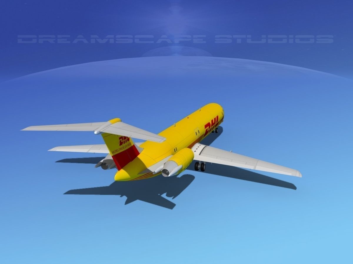 Douglas DC-9-50 DHL 3D model_6