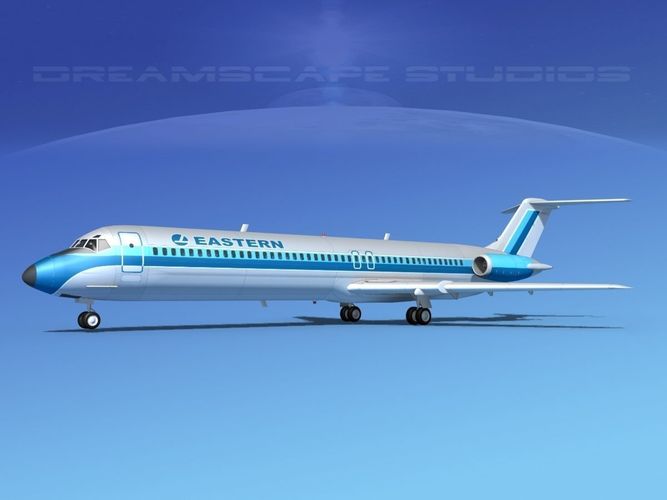 Douglas DC-9-50 Eastern 2 3D model