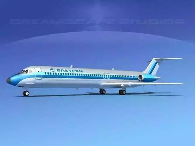 Douglas DC-9-50 Eastern 2 3D model
