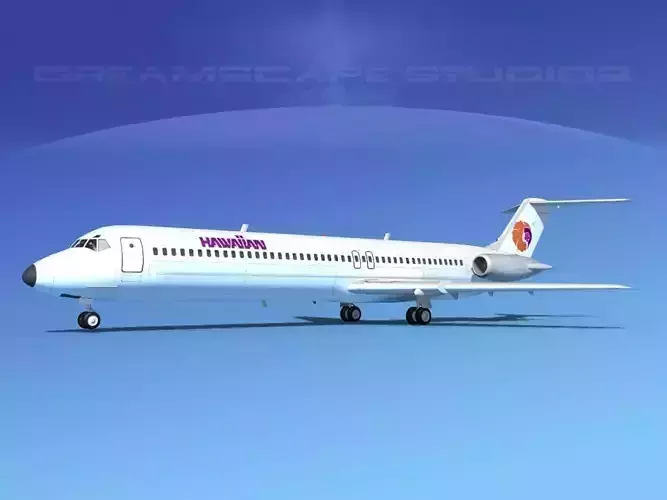 Douglas DC-9-50 Hawaiian 3D model