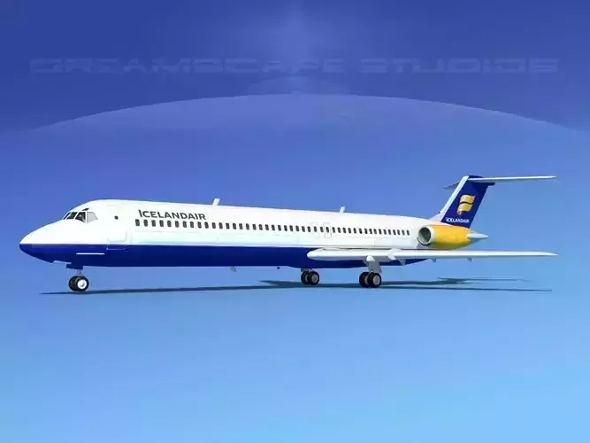 Douglas DC-9-50 Iceland Air 3D model