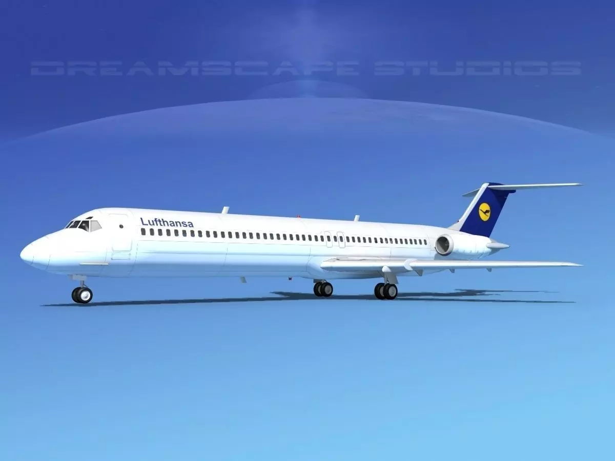 Douglas DC-9-50 Lufthansa 3D model