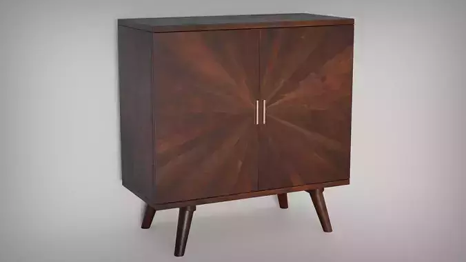 Retro Sunrise Cabinet