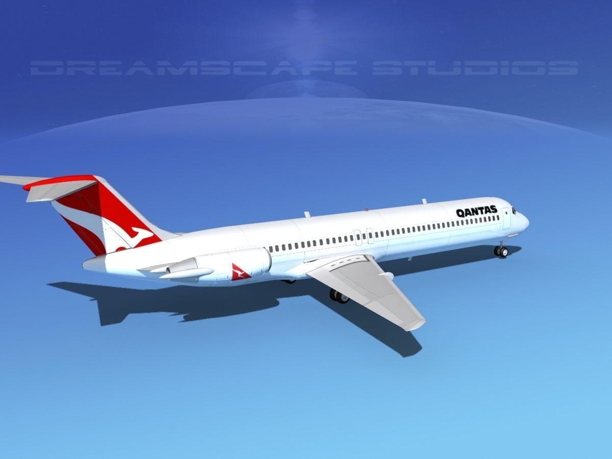 Douglas DC-9-50 Qantas 3D model_5