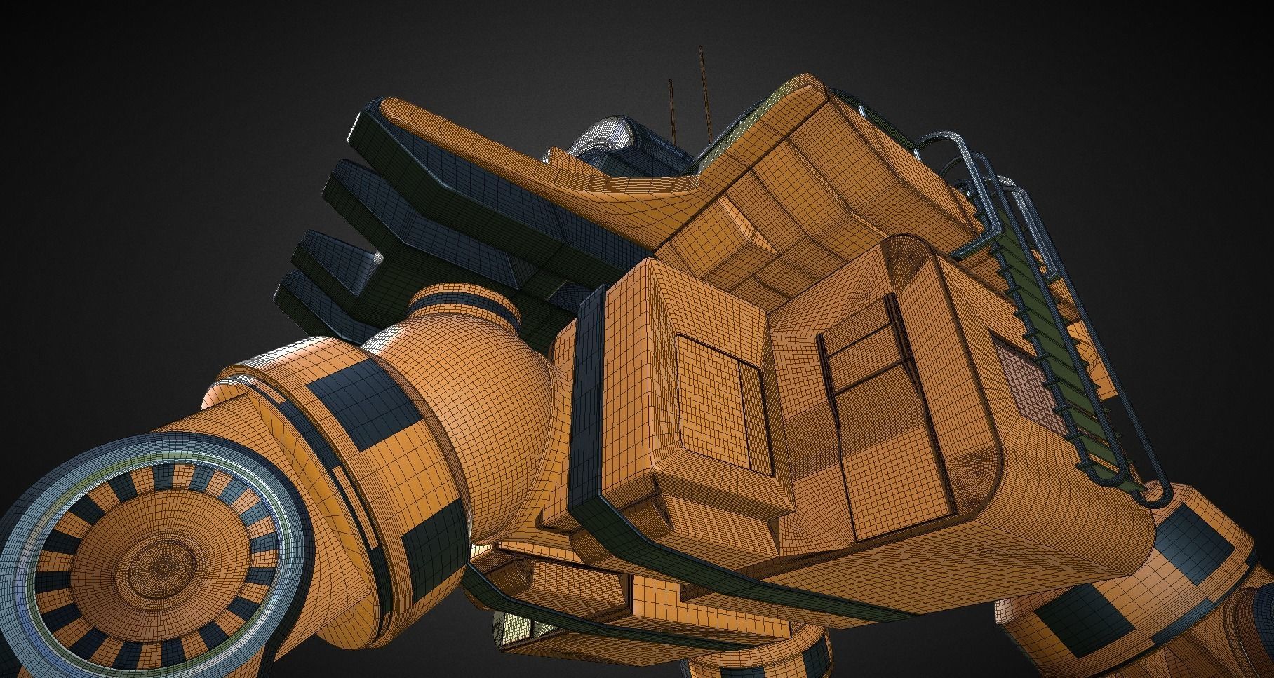 Futuristic Trike High Poly Version 5 3D model_18