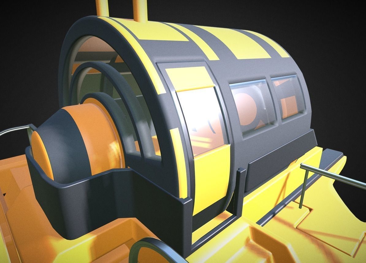 Futuristic Trike High Poly Version 5 3D model_17