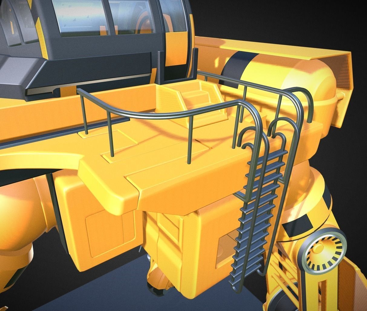 Futuristic Trike High Poly Version 5 3D model_3