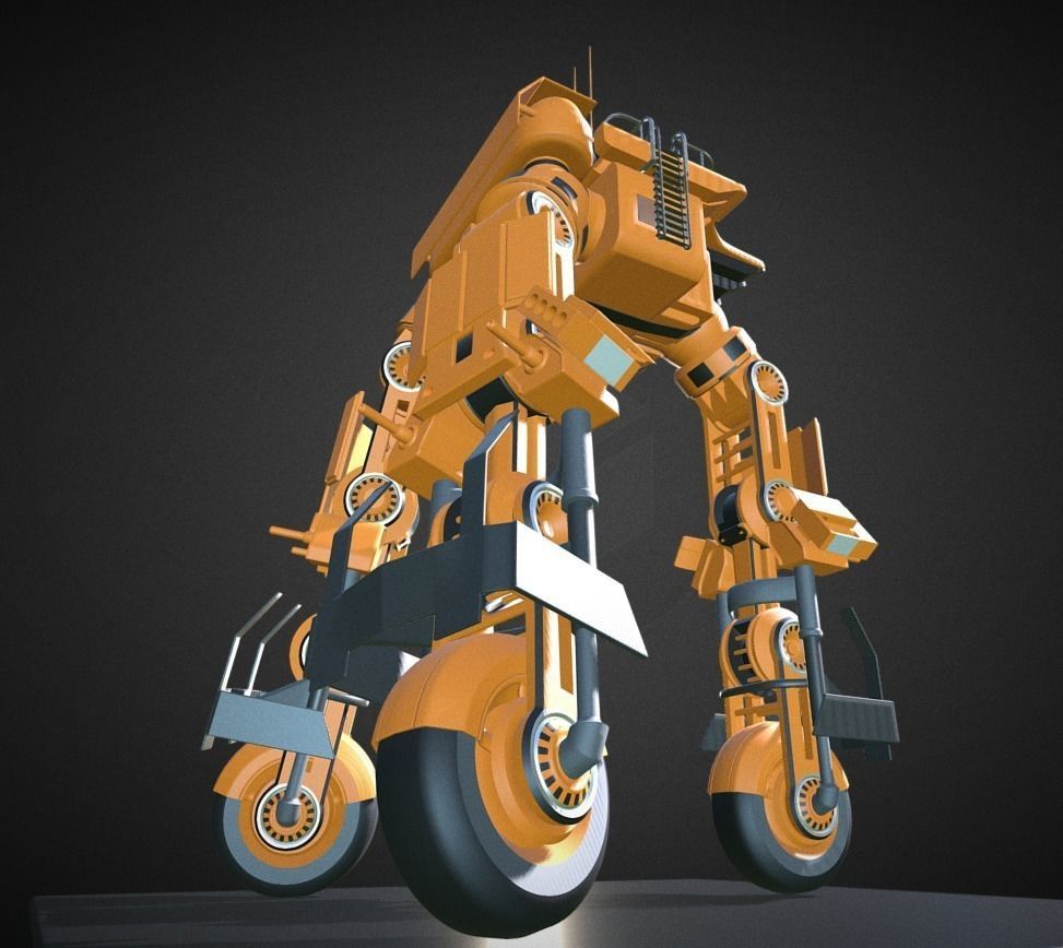 Futuristic Trike High Poly Version 5 3D model_13