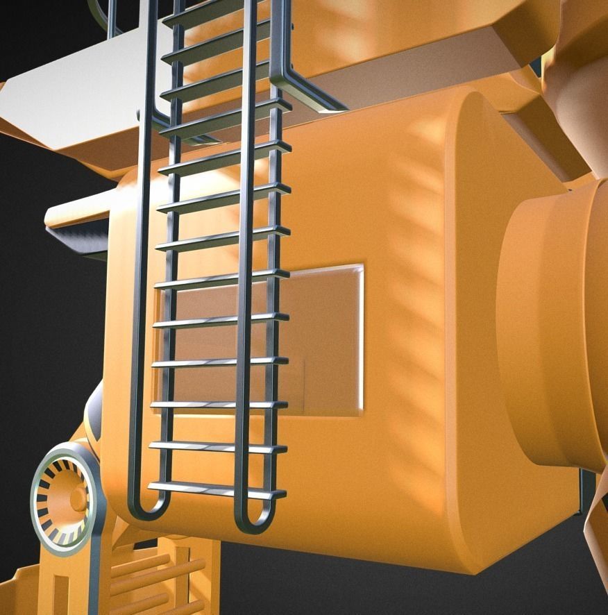 Futuristic Trike High Poly Version 5 3D model_6