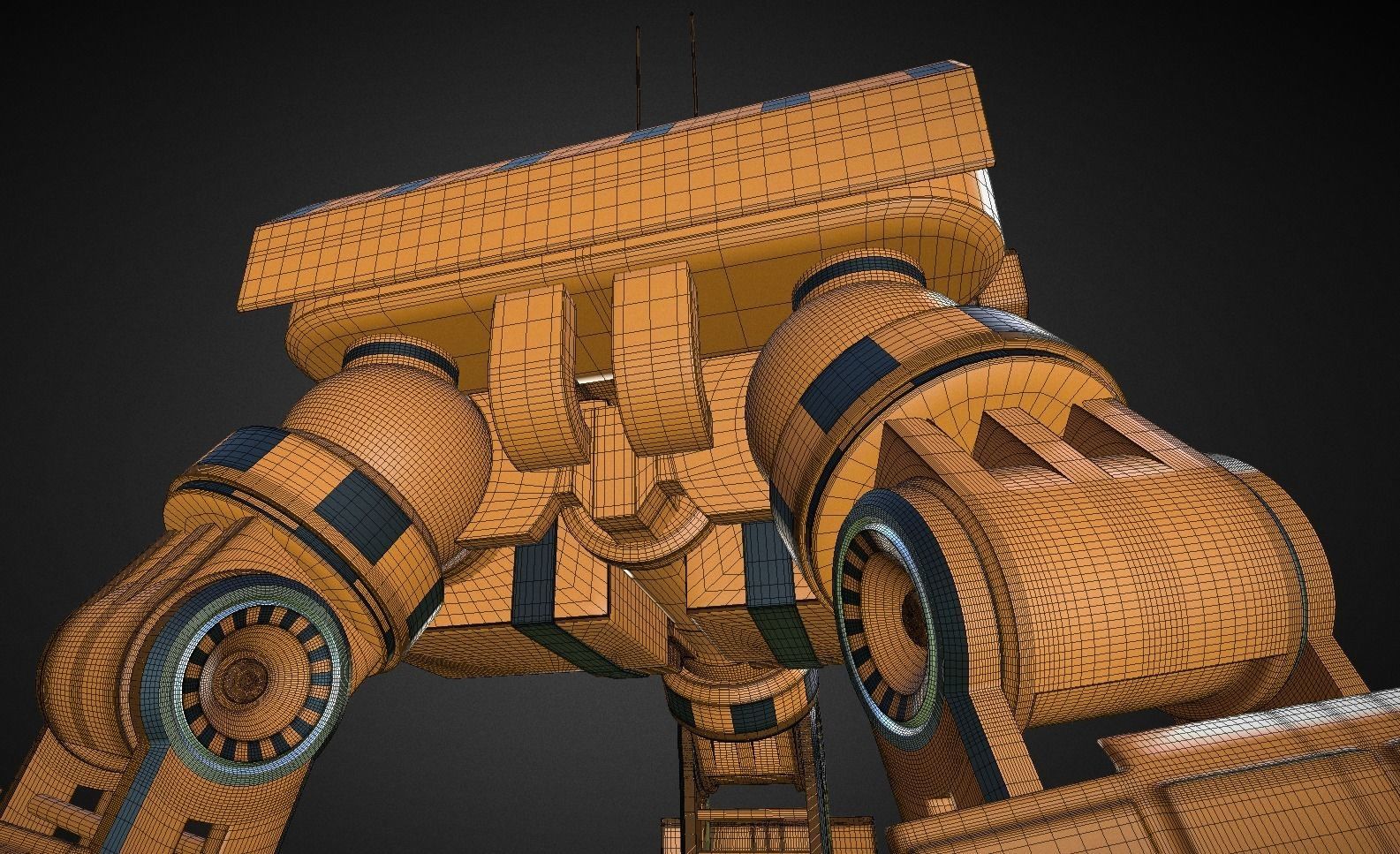 Futuristic Trike High Poly Version 5 3D model_12