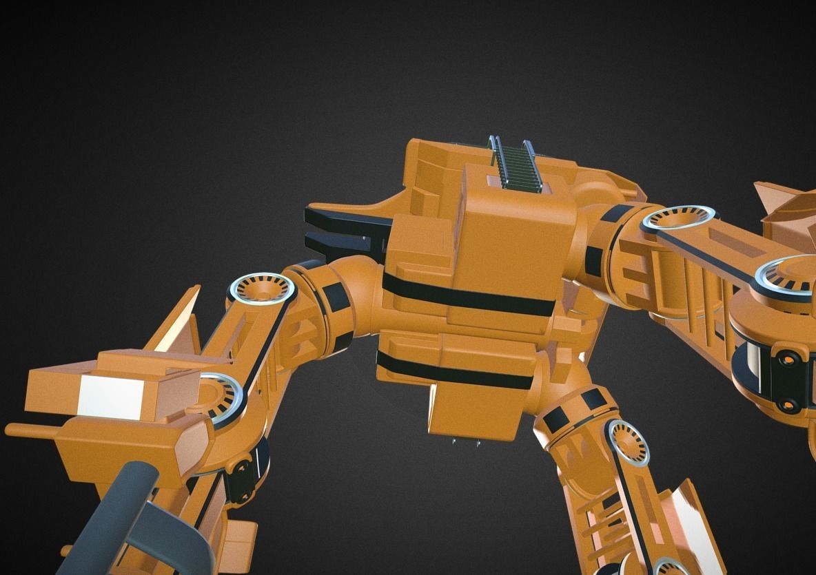 Futuristic Trike High Poly Version 5 3D model_15