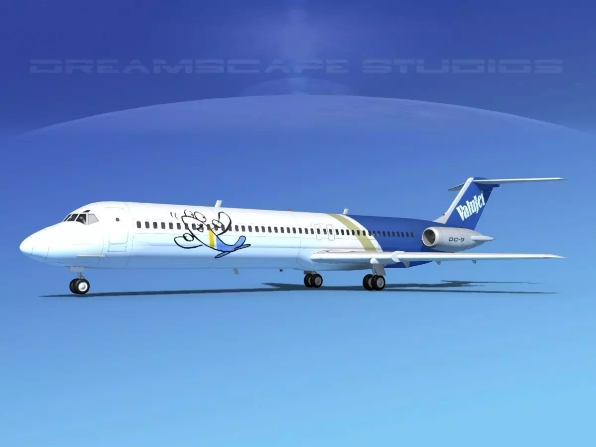 Douglas DC-9-50 Valuejet 3D model