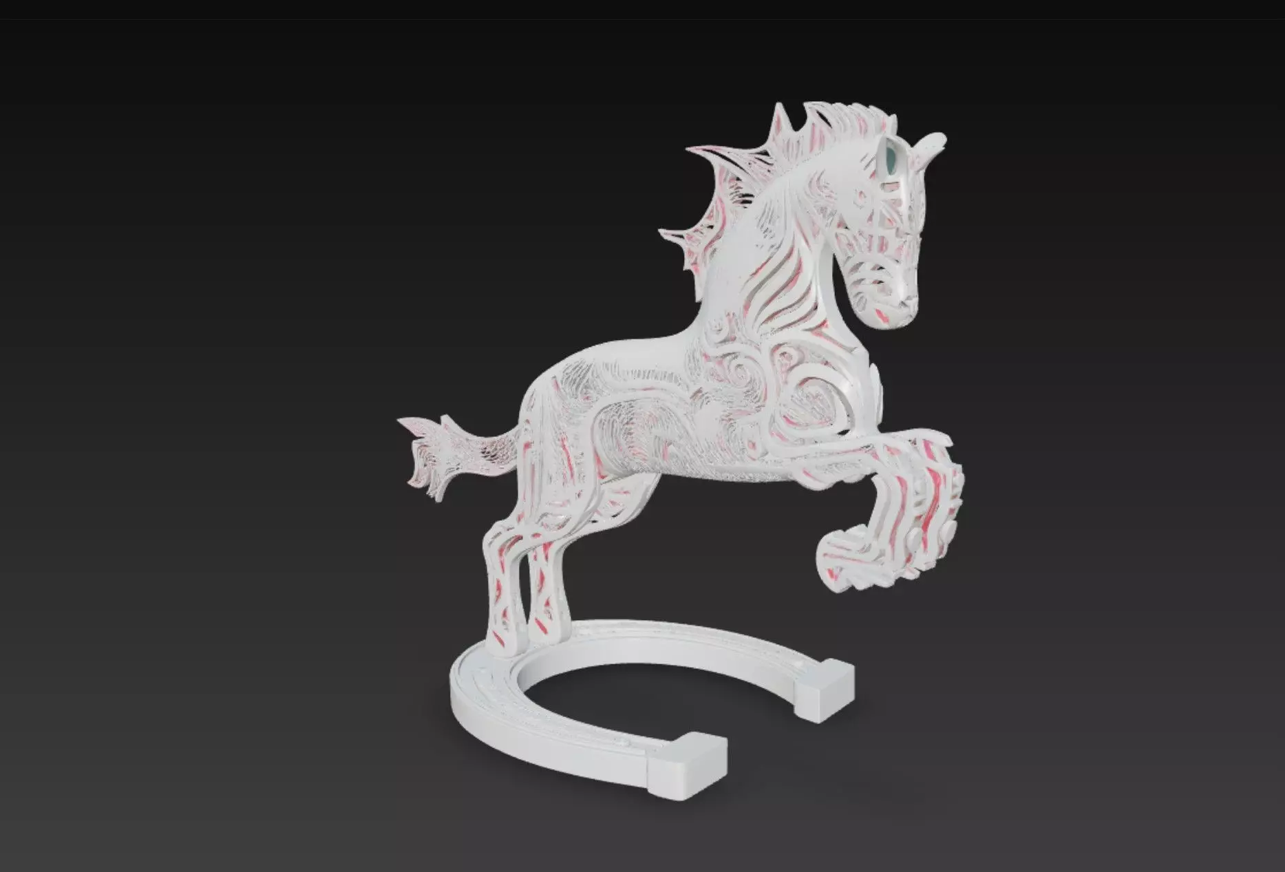Christmas Creations - Magic Horse Sculpture 3D print model