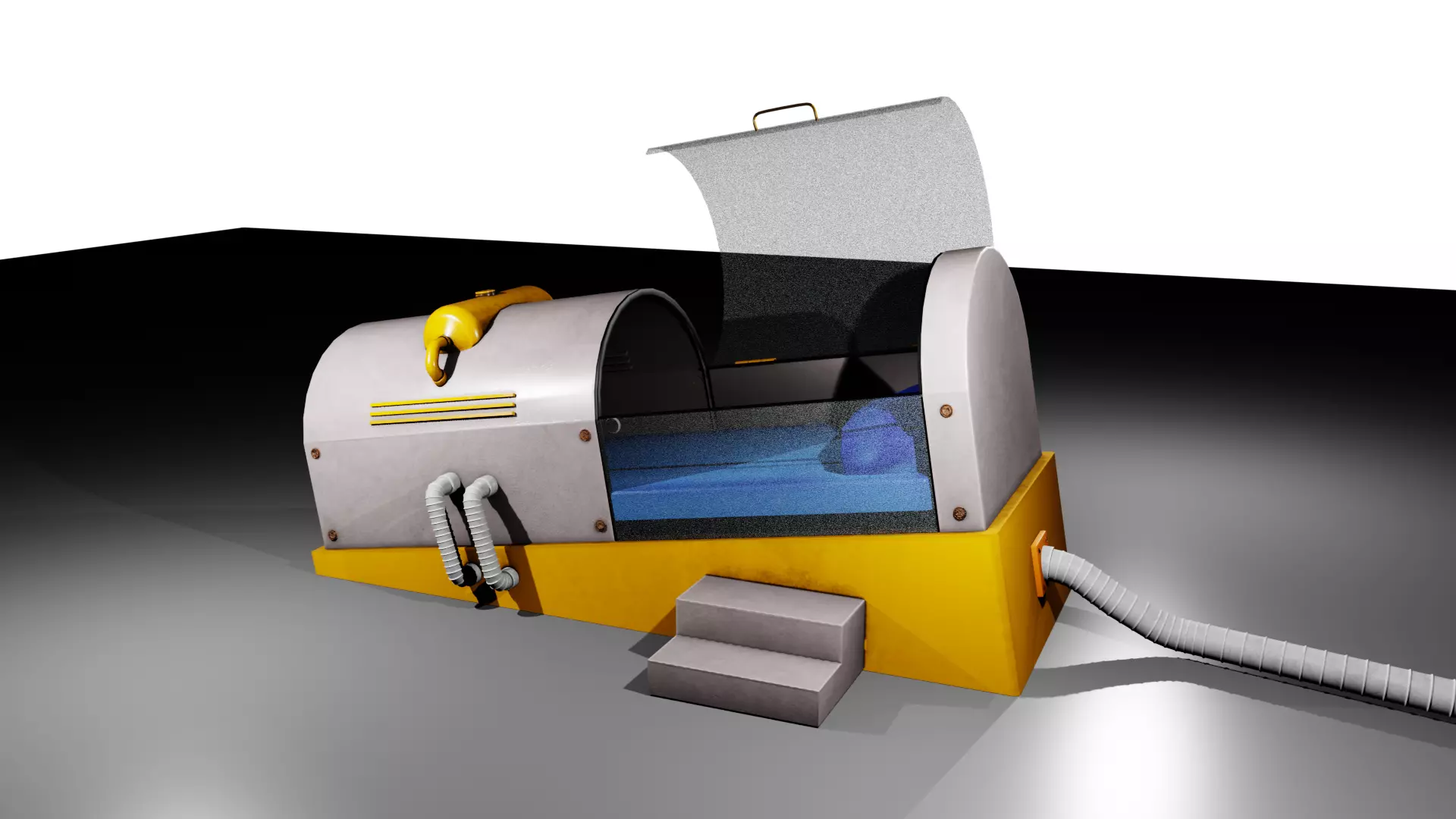 Cryogenic Chamber 3D Model for Games Optimized PBR Low-poly 3D model