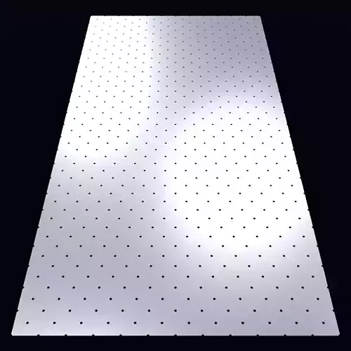 Perforated panel with 2 percent opening 25O76