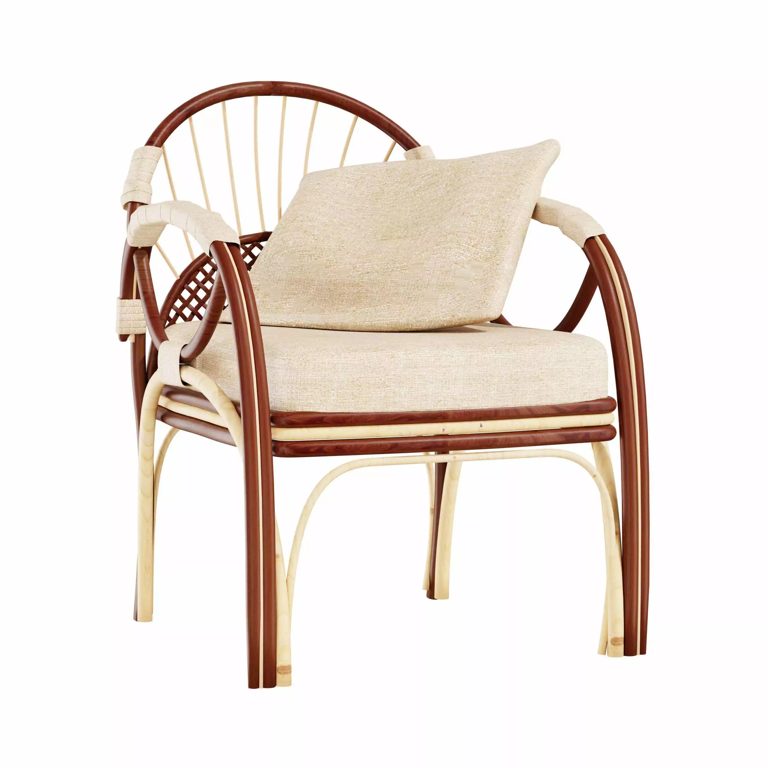 rattan chair 3D model