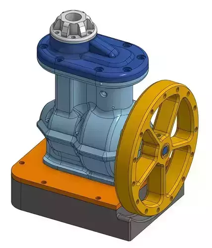 3D Printable Working Air Engine - Piston Powered