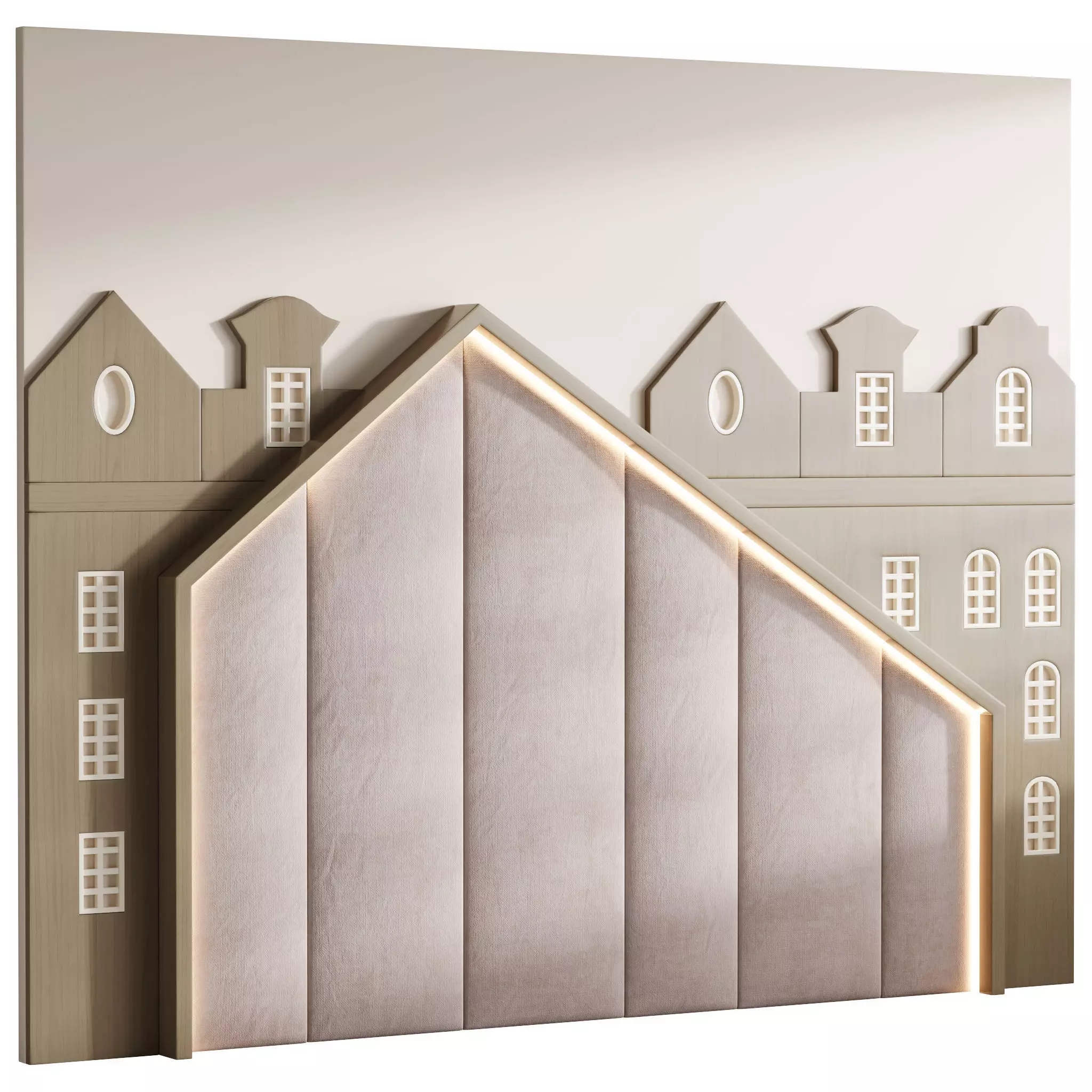 Kids Wall Panel 5 3D model