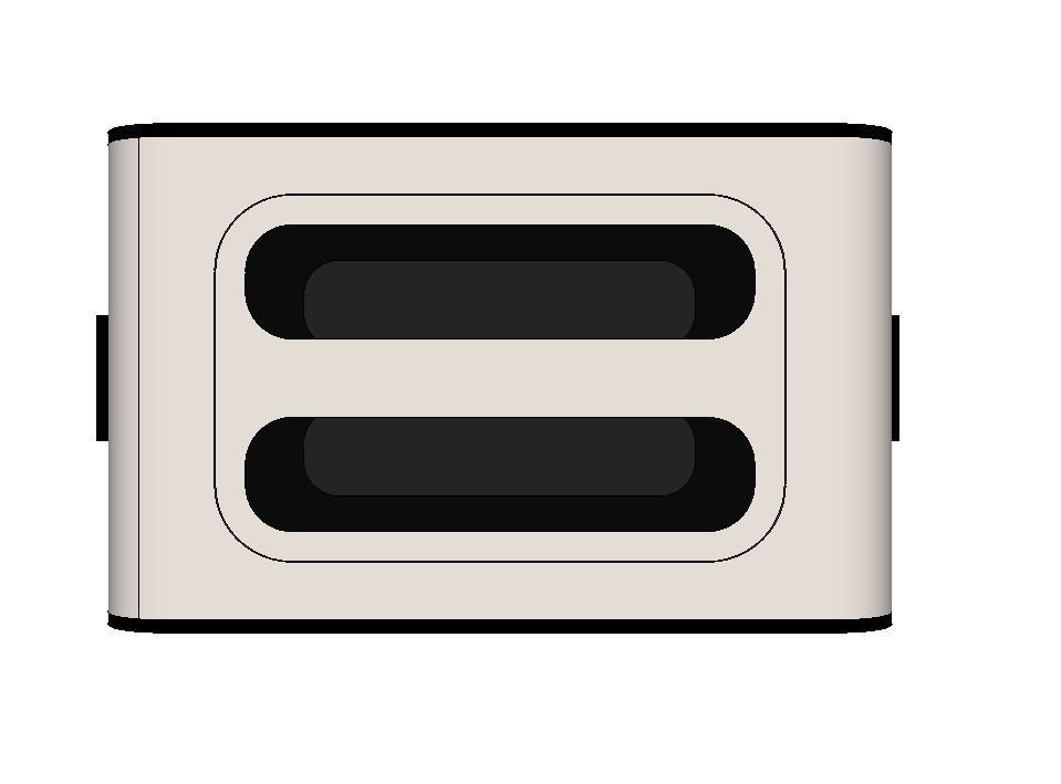 electric toaster Low-poly 3D model_6