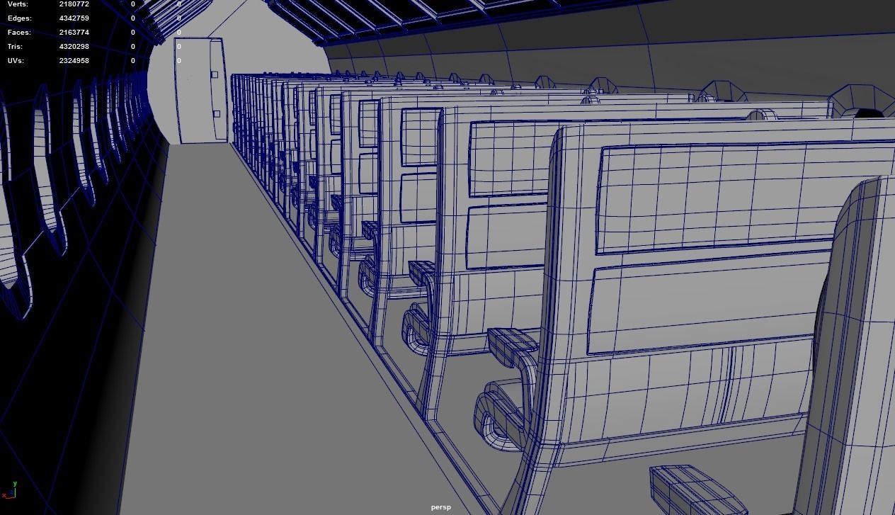 Aircraft Model in FBX format Low-poly 3D model_13