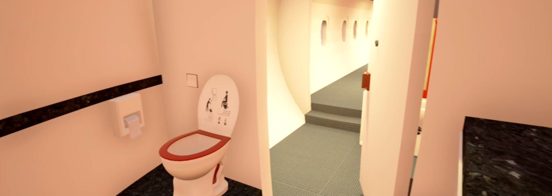 Aircraft Model in FBX format Low-poly 3D model_5