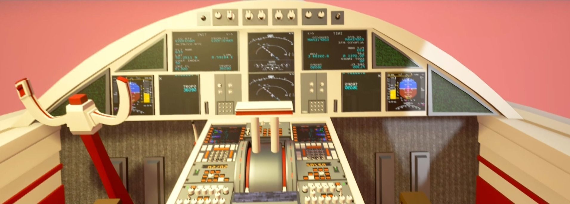 Aircraft Model in FBX format Low-poly 3D model_17