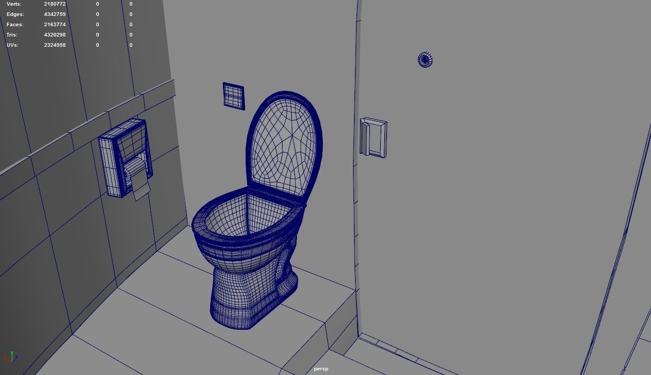 Aircraft Model in FBX format Low-poly 3D model_15