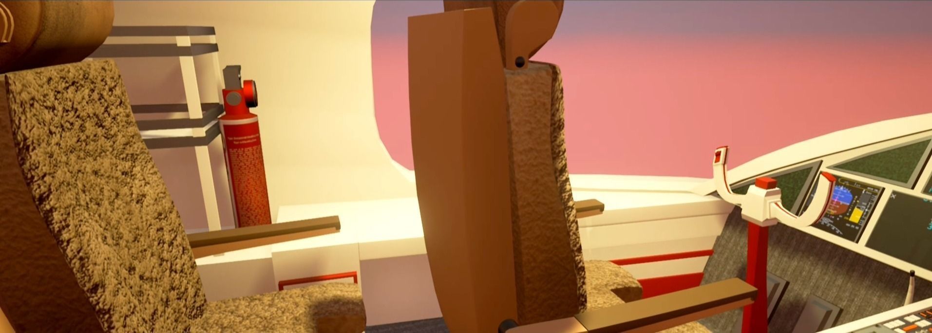 Aircraft Model in FBX format Low-poly 3D model_9