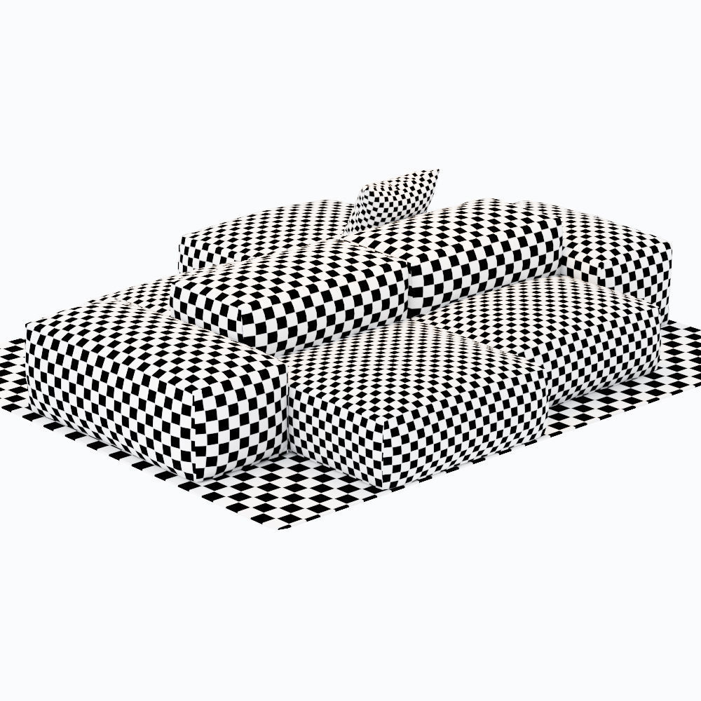 Sofa Extrasoft Low-poly 3D model_12