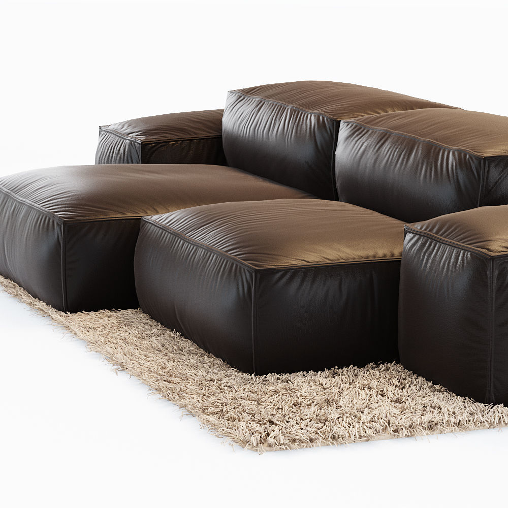 Sofa Extrasoft Low-poly 3D model_4