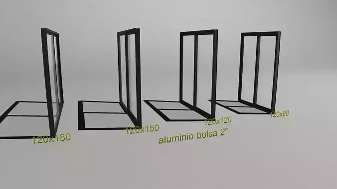 ventanas de aluminio 120 cm