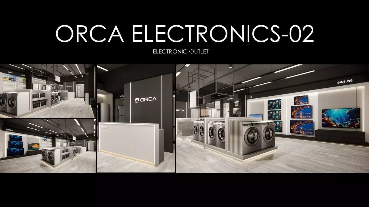 INTERIOR DESIGN OF ORCA ELECTRONICS -02 Low-poly 3D model
