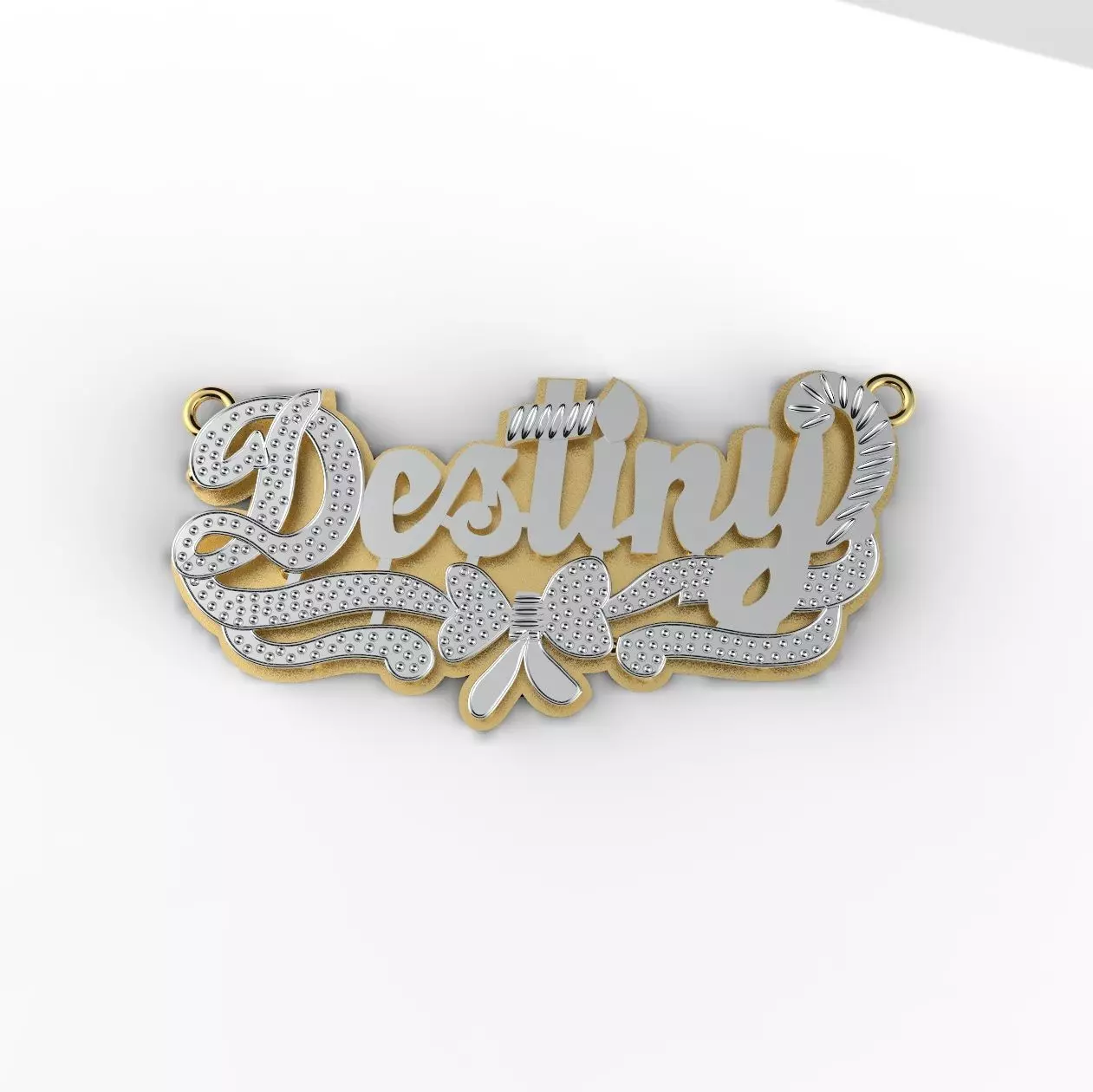 Destiny name plate 3D print model
