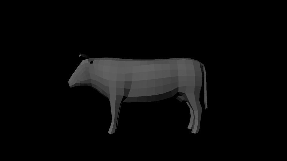 Bull base Free low-poly 3D model_1