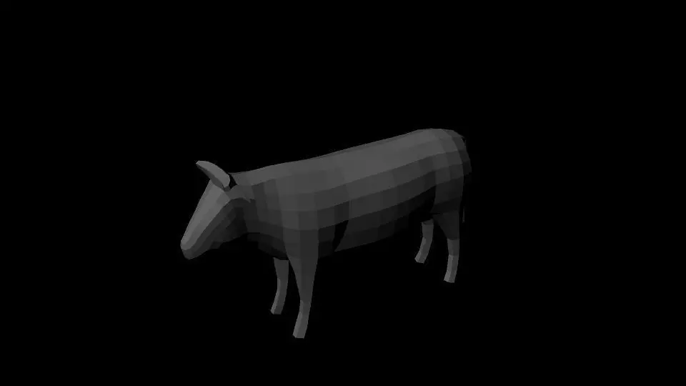 Bull base Free low-poly 3D model_0