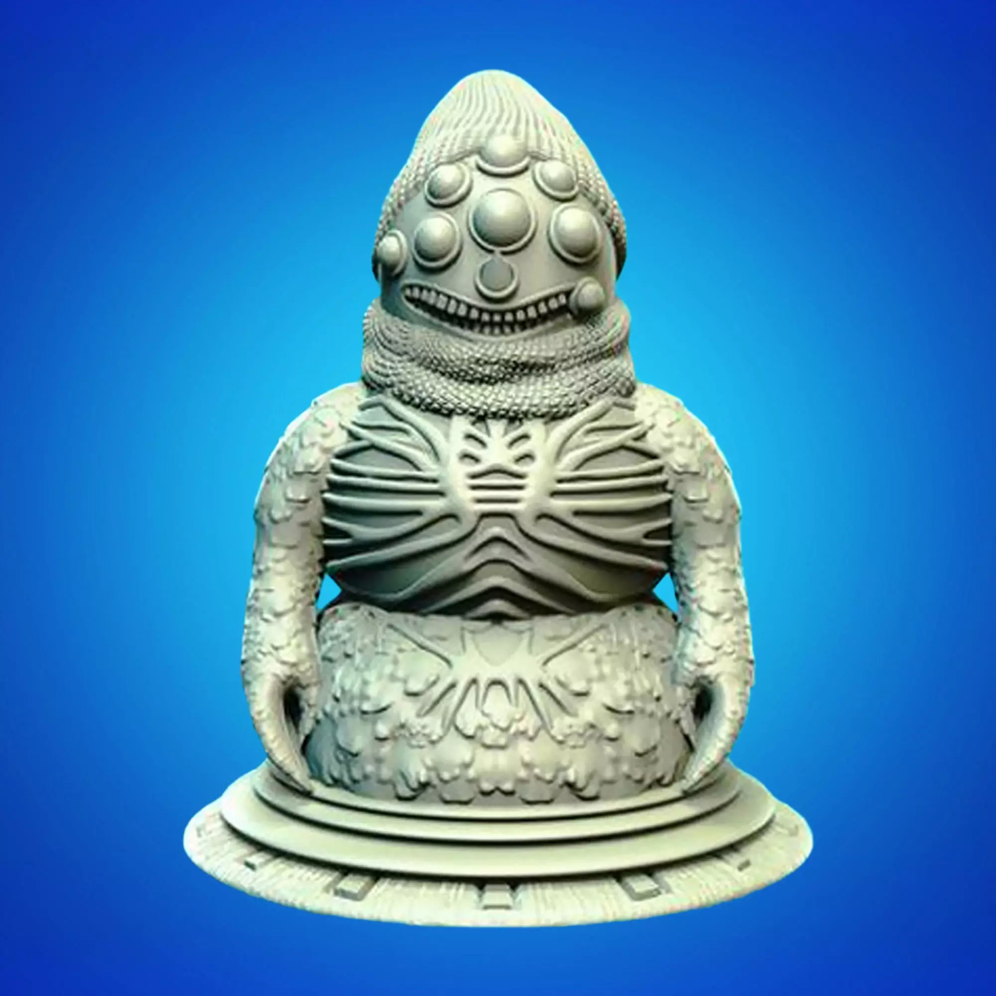 Alien Snowman Jar 3D Printable STL File 3D print model