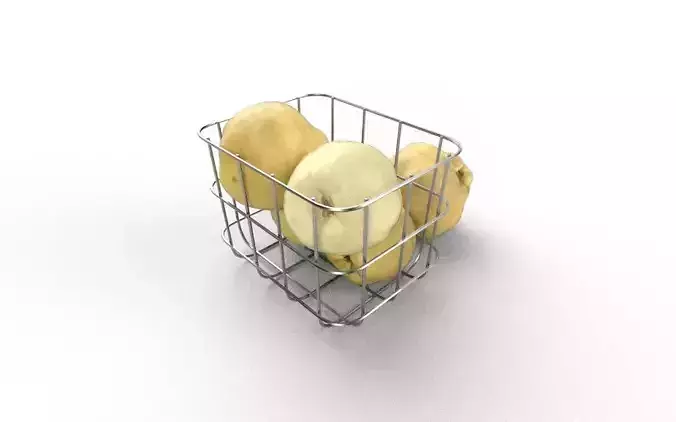 Quince Set 01 Low-poly 3D model 6