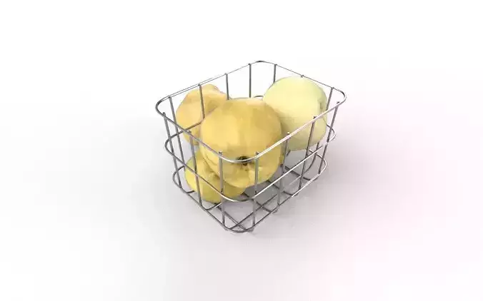 Quince Set 01 Low-poly 3D model 5