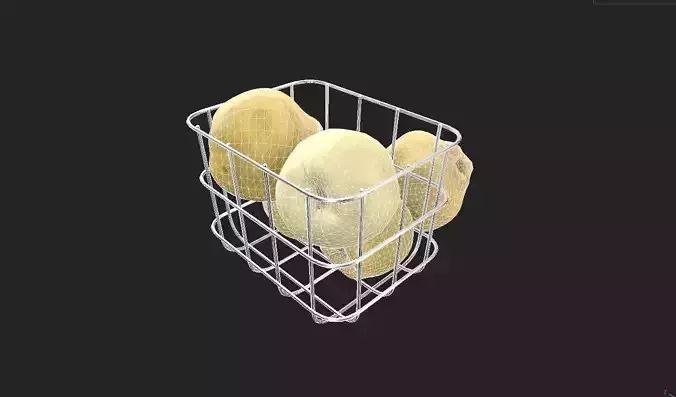 Quince Set 01 Low-poly 3D model 7