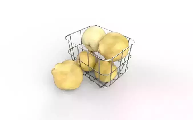 Quince Set 01 Low-poly 3D model 4