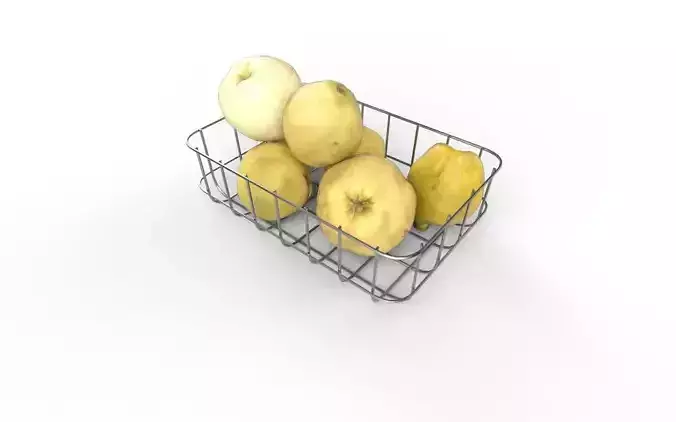 Quince Set 03 Low-poly 3D model 4