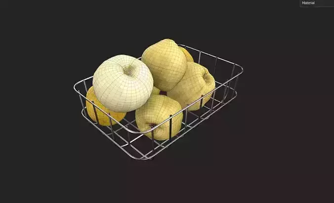 Quince Set 03 Low-poly 3D model 2