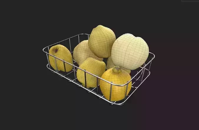 Quince Set 03 Low-poly 3D model 7
