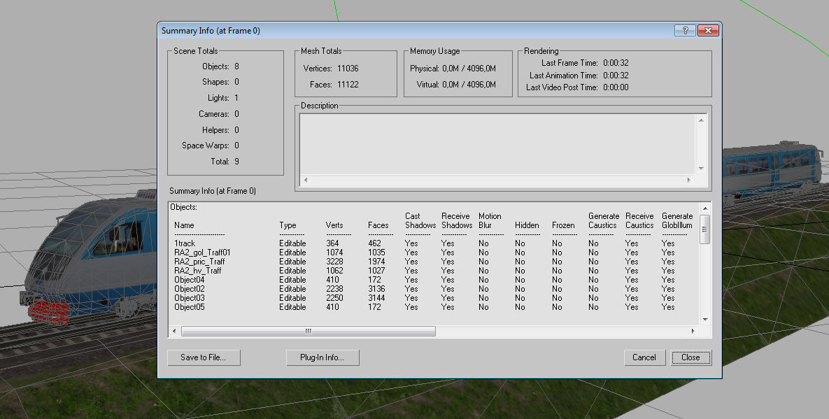 RA-2 rail bus Low-poly 3D model_14