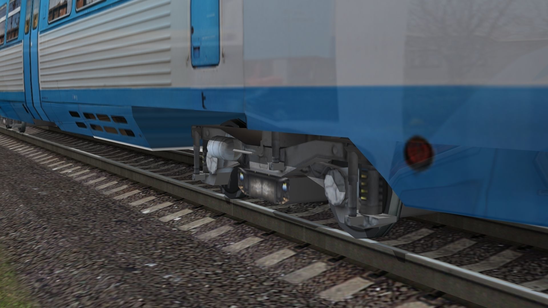 RA-2 rail bus Low-poly 3D model_4