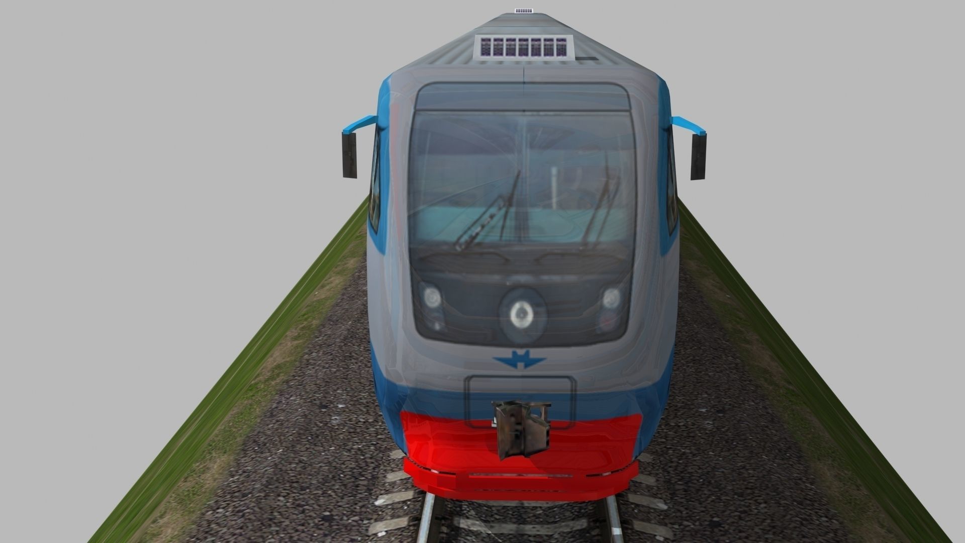 RA-2 rail bus Low-poly 3D model_7