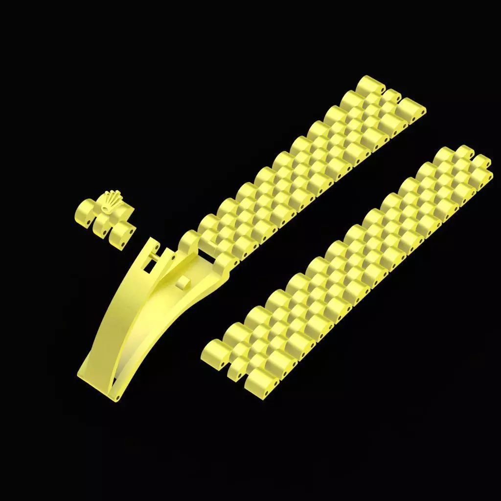 Modular Luxury Bracelet Clasp and Link System for Men 81a 3D print model