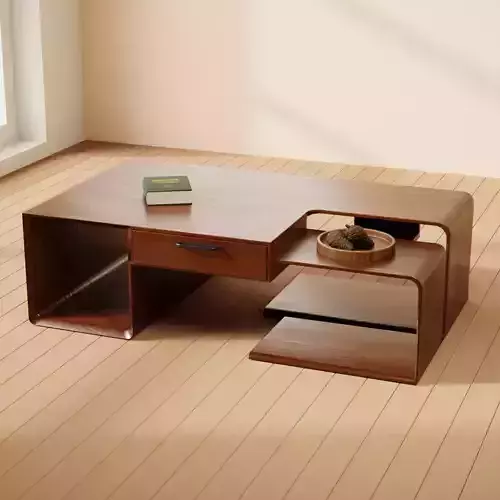 Minimal Wooden Coffee Table