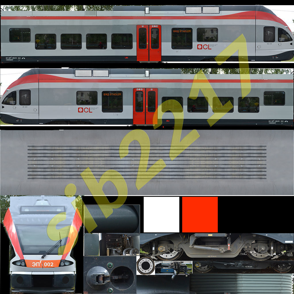 Stadler Rail EPg 2 Low-poly 3D model_10